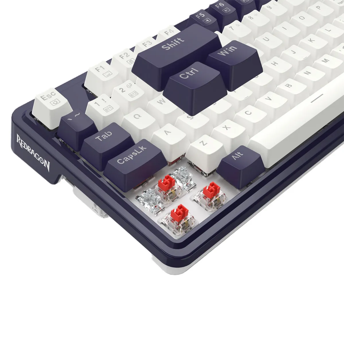 REDRAGON - Teclado Gamer Redragon Ucal Pro WB K673 RGB Red Switch Español Blanco