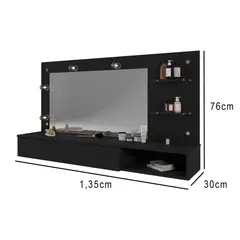 VEKKAHOME - TOCADOR AEREO LUMIERE NEGRO 1C