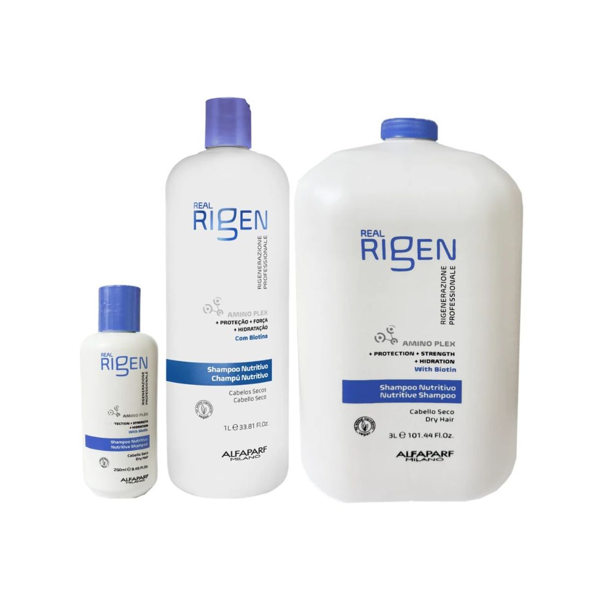 ALFAPARF MILANO - Shampoo Nutritivo Real Rigen Alfaparf profesional 3 litros