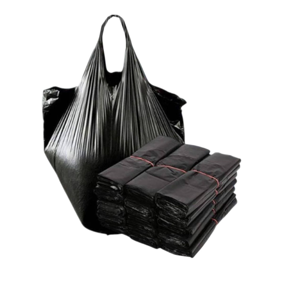 GENERICO - Pack 100 Resistentes Bolsas Desechables Negra