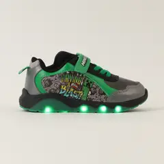MINECRAFT - Zapatilla Con Luces Niño Creepers Negro