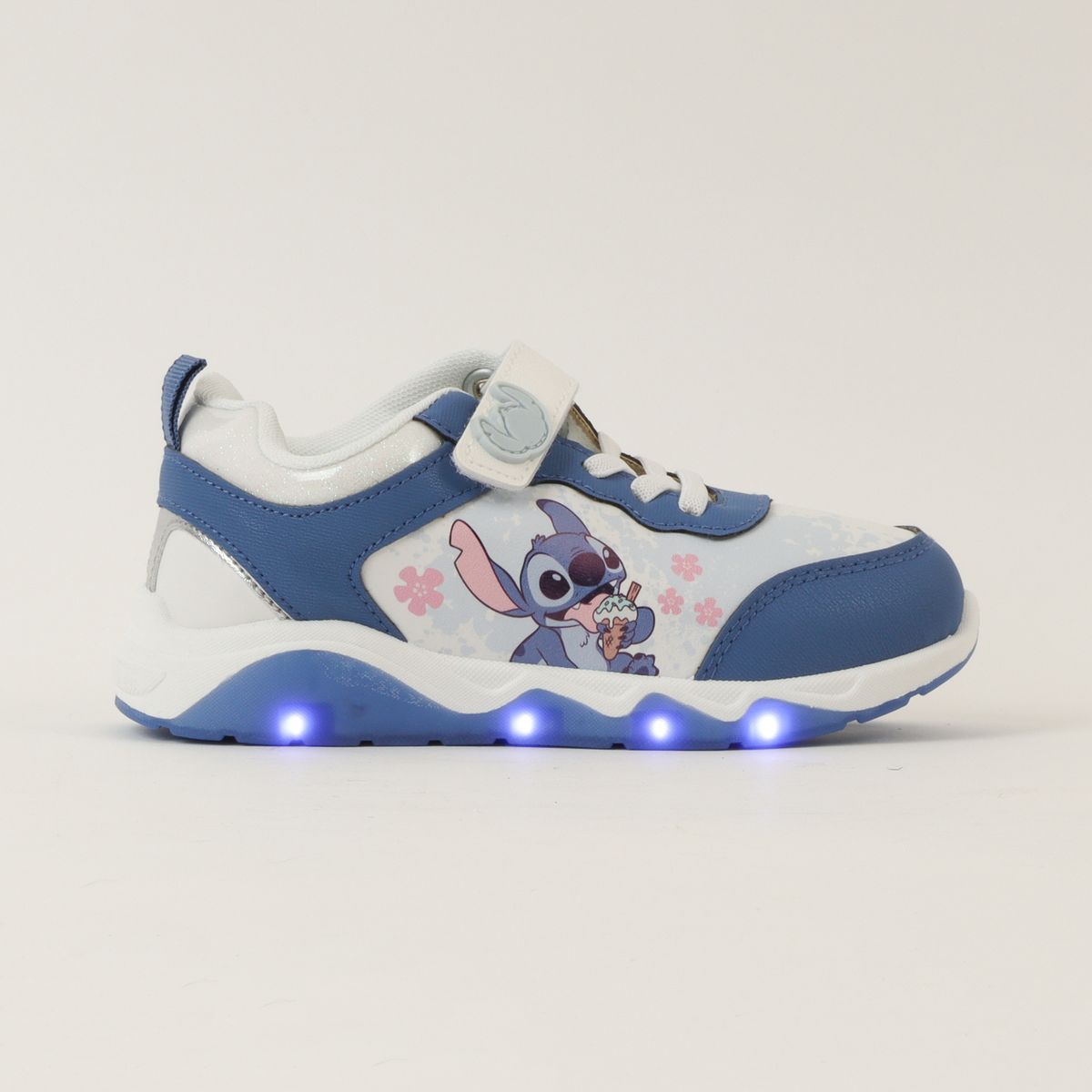 DISNEY - Zapatillas Con Luces Niña Lilo & Stitch Ice Cream Azul Disney
