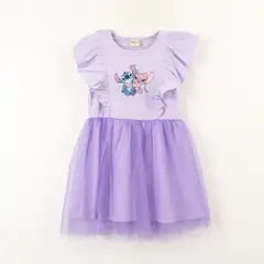 DISNEY - Vestido Niña Tull Lilo & Stitch Angel Hug Morado
