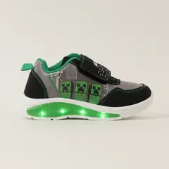 MINECRAFT - Zapatilla Con Luces Niño Tnt Gris