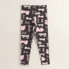 BARBIE - Calza Niña Full Print Logo Negro
