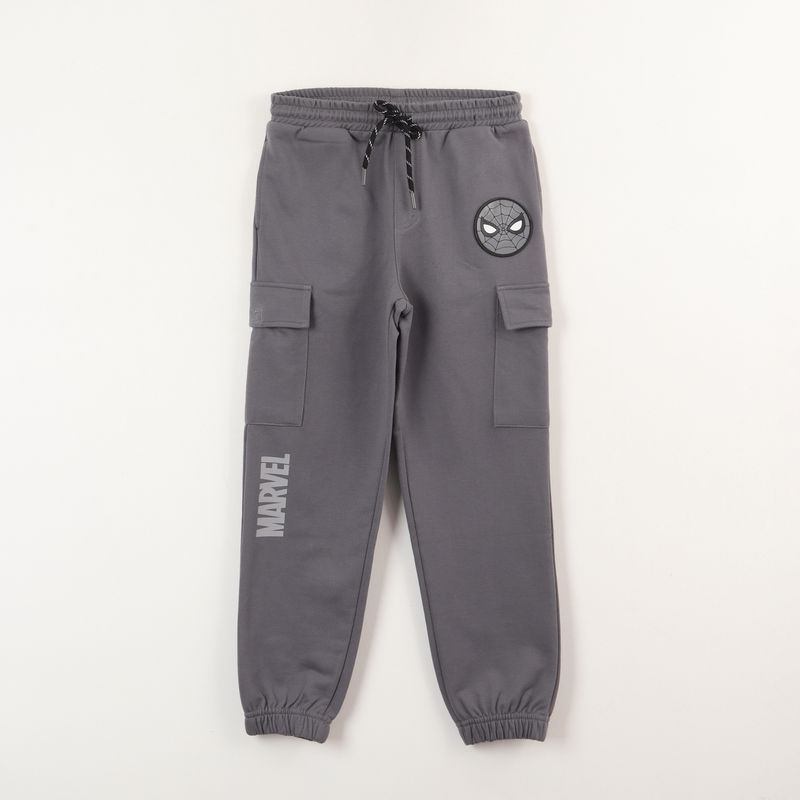 MARVEL - Pantalon De Buzo Niño Spiderman Logo Head Gris Marvel