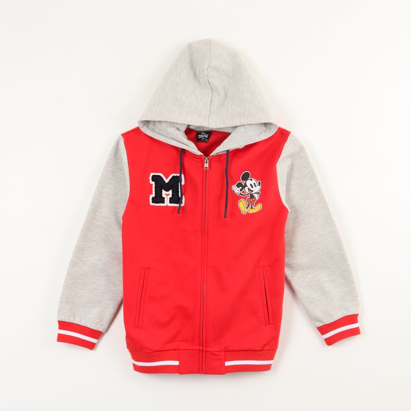 DISNEY - Poleron Abierto Niño Mickey Espalda Rojo Disney