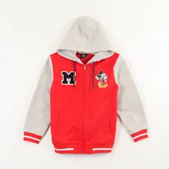 DISNEY - Poleron Abierto Niño Mickey Espalda Rojo