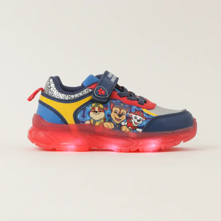 Zapatillas Con Luces Niño Chase Y Sus Amigos Rojo