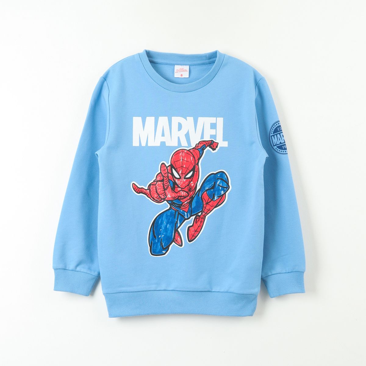MARVEL - Poleron Cerrado Niño Spiderman Saltando Azul Marvel