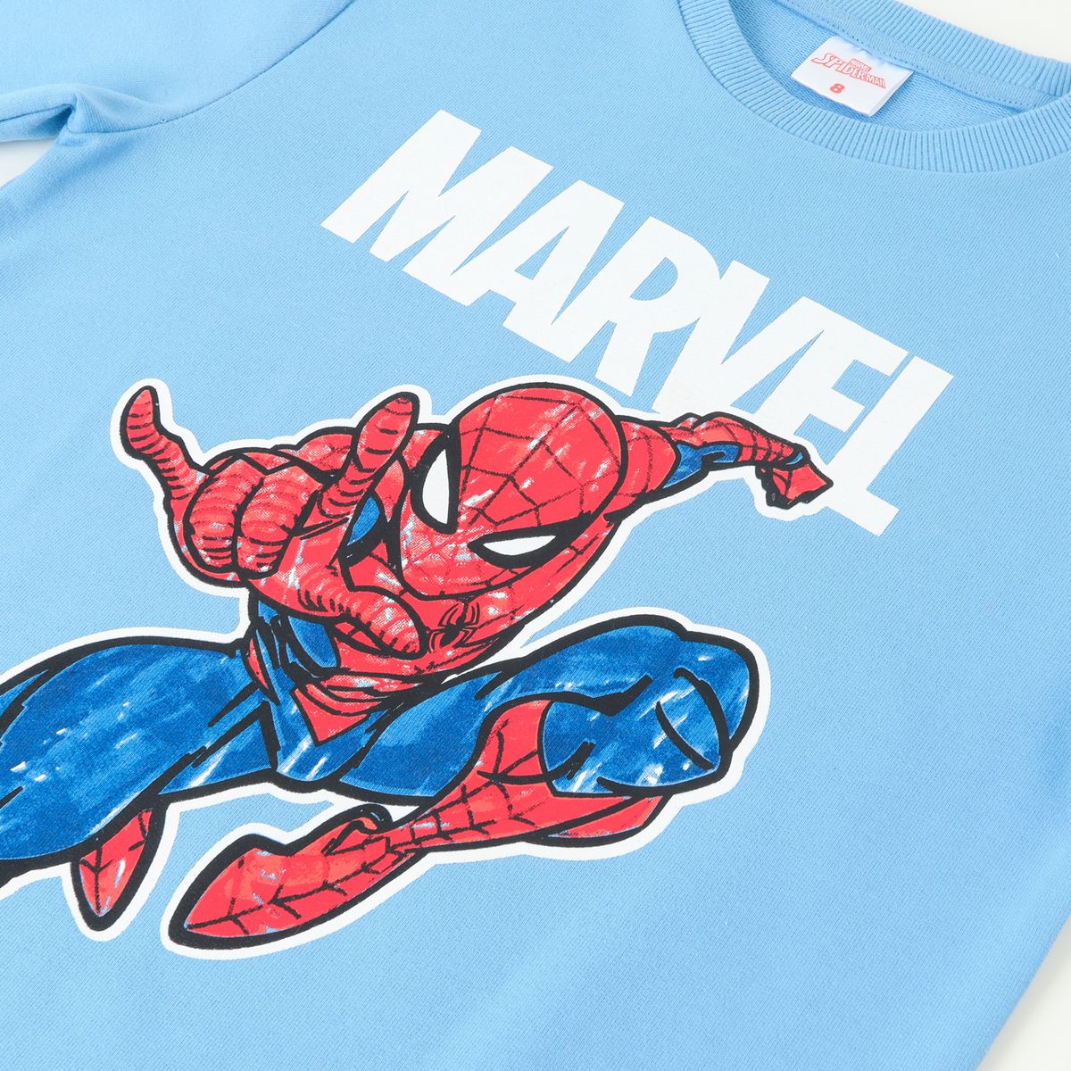 MARVEL - Poleron Cerrado Niño Spiderman Saltando Azul Marvel
