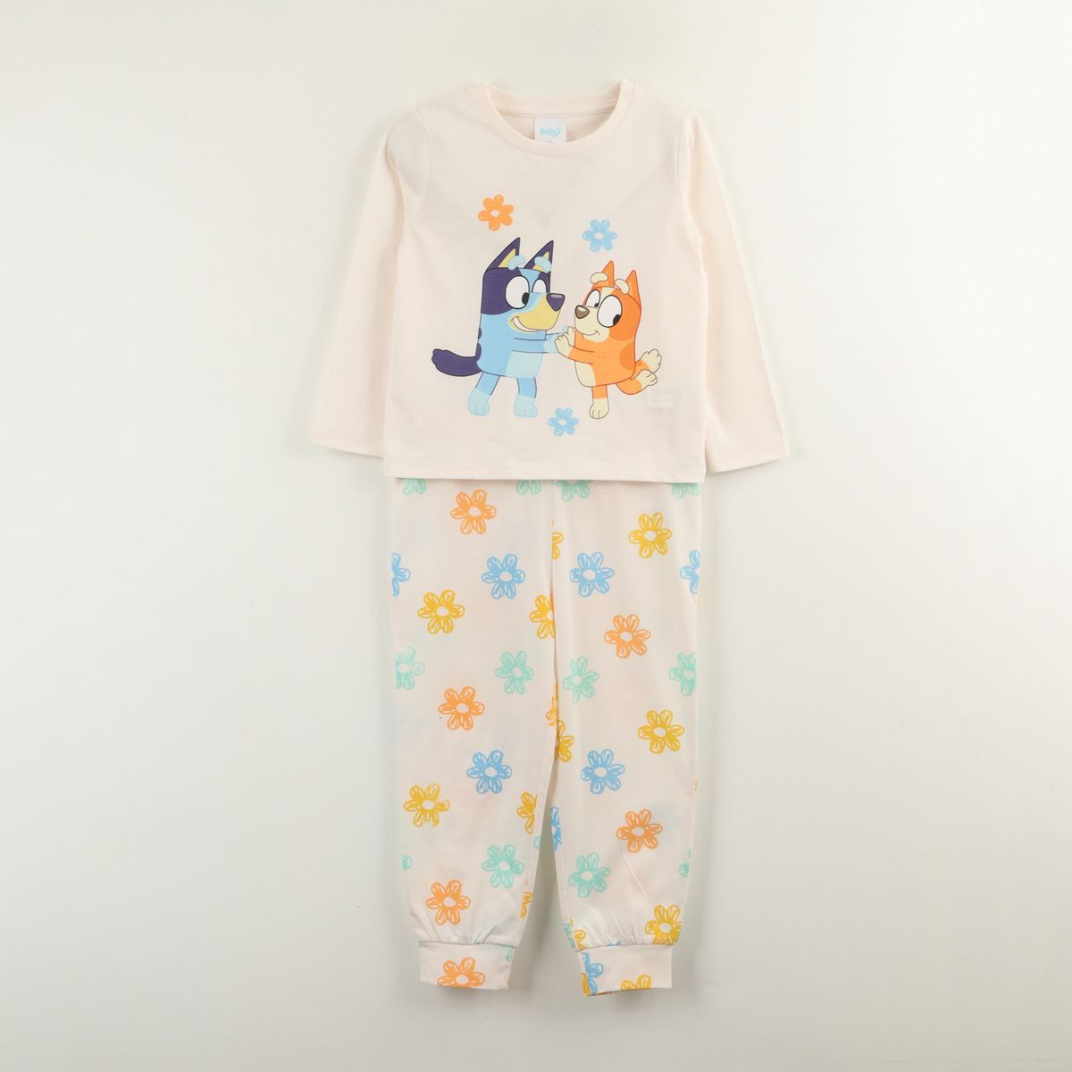 BLUEY - Conjunto Pijama Niña Beige Bingo Y Bluey