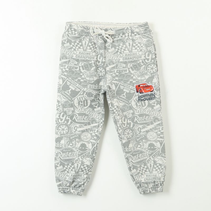DISNEY - Pantalon De Buzo Niño Cars Estampado Gris Disney