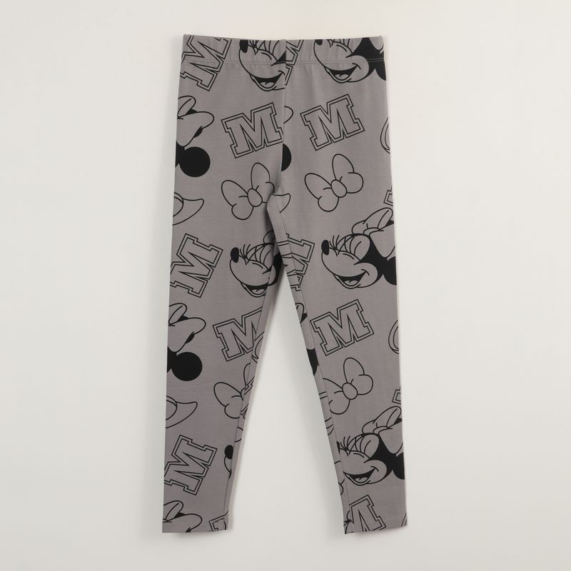 DISNEY - Calza Niña Minnie Print Gris Disney