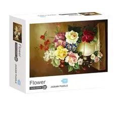 VADELL - Puzzle 1000 piezas Arte Jarrón de flores
