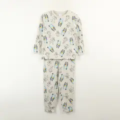 BLUEY - Conjunto Pijama Niño Full Print Gris