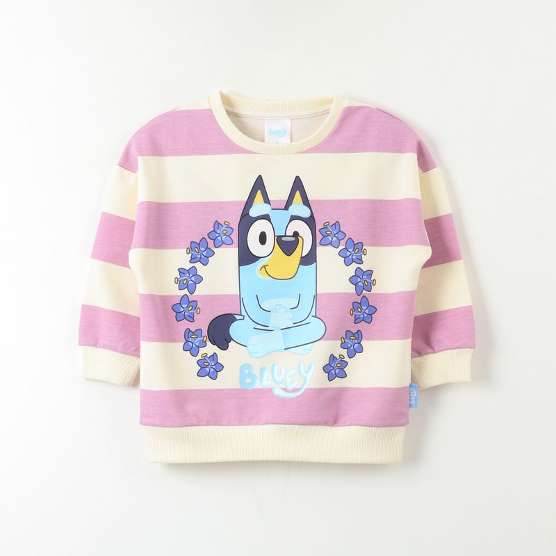 BLUEY - Poleron Cerrado Niña Lilac Blanco Bluey