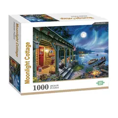 VADELL - Puzzle 1000 piezas Foto Cabaña a la luz de la luna