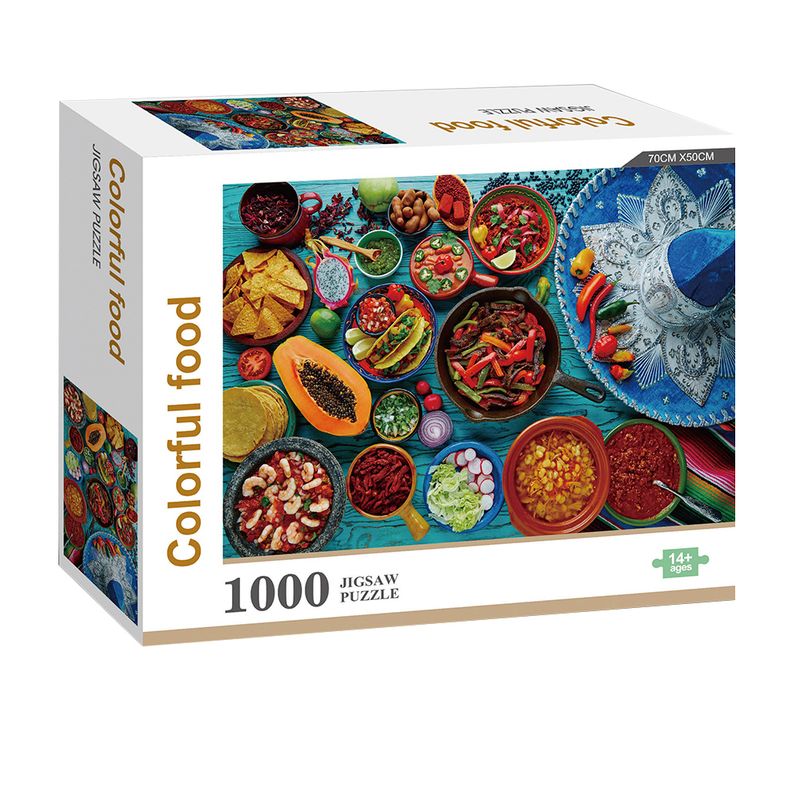 VADELL - Puzzle 1000 piezas Foto Comida mexicana colorida