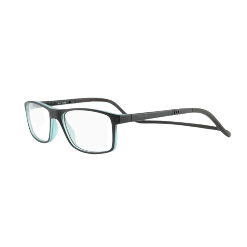 SLASTIK - Lentes Ópticos Acknar Negro con Clip Magnético