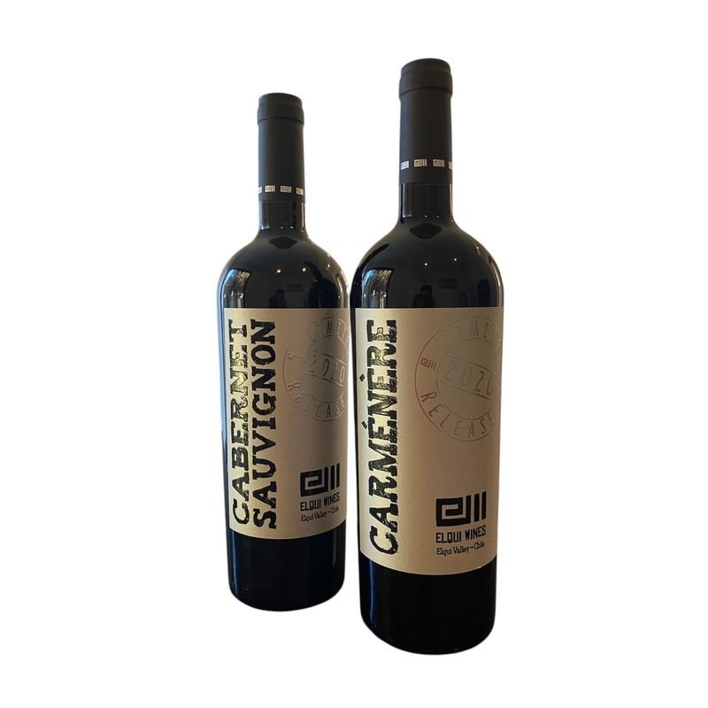 GENERICO - Pack Carmenere & Cabernet Sauvignon Elqui Wines 2020  750 ml.