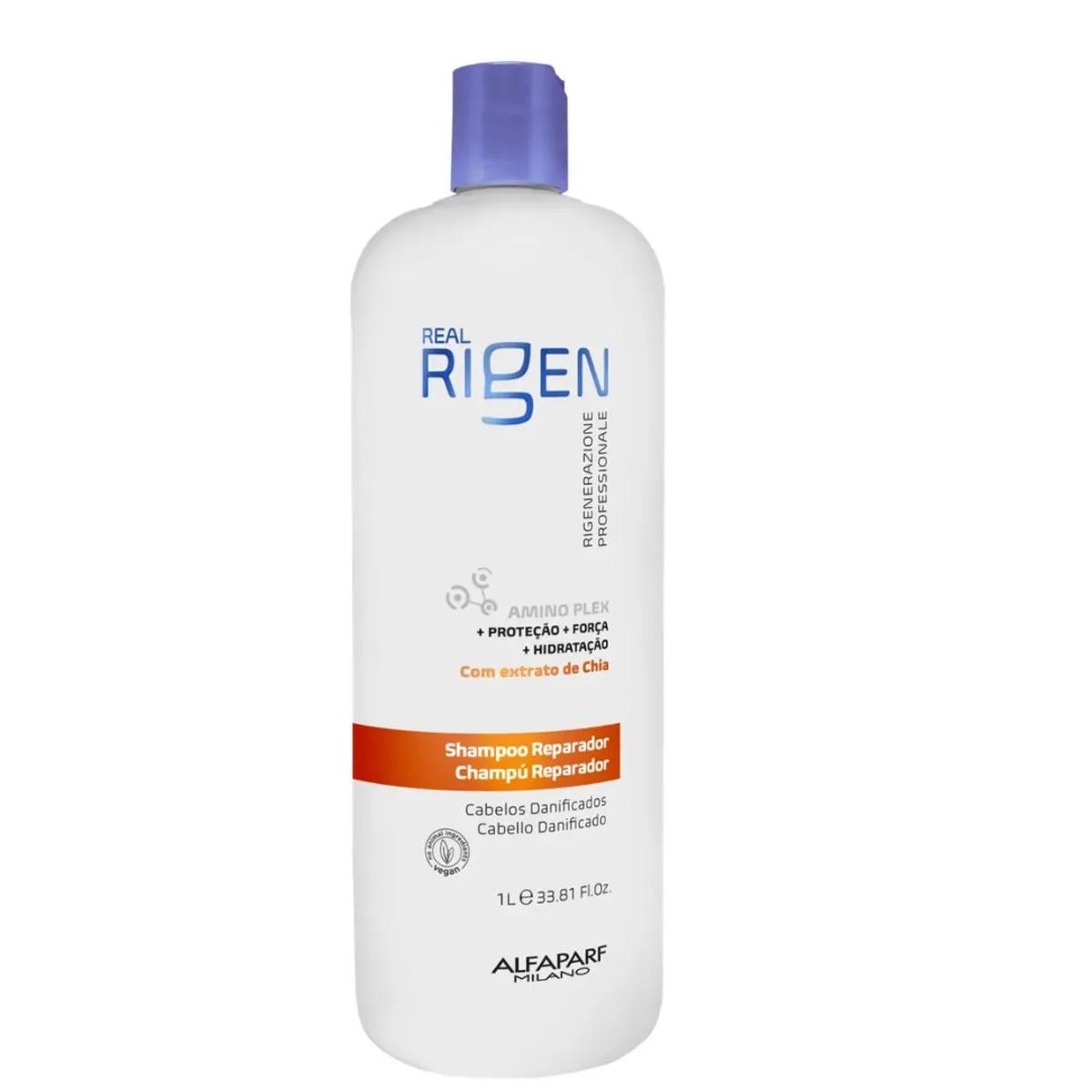 ALFAPARF MILANO - Shampoo Reparador Real Rigen Alfaparf profesional 1 litro