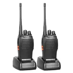 ATLAS - Walkie-talkie Walk Talk 2 radios negro 220V