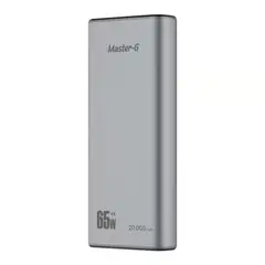 MASTER G - Cargador Portátil 20000 Mah Pd 65w Quick Charge Color Gris