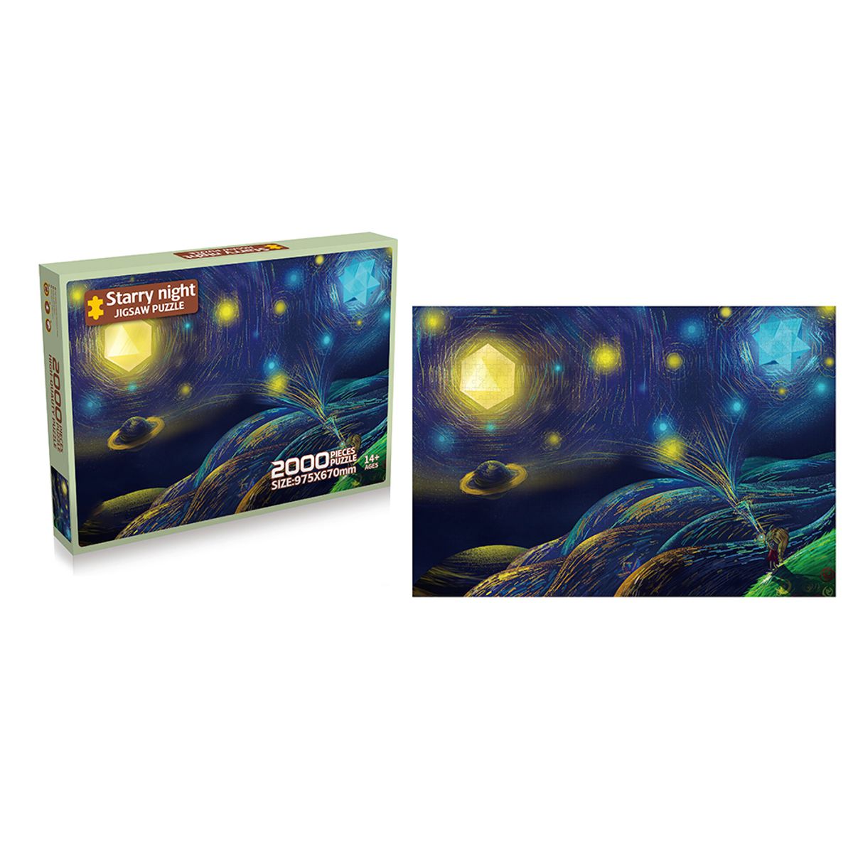 VADELL - Puzzle 2000 piezas Foto de Noche Estrellada