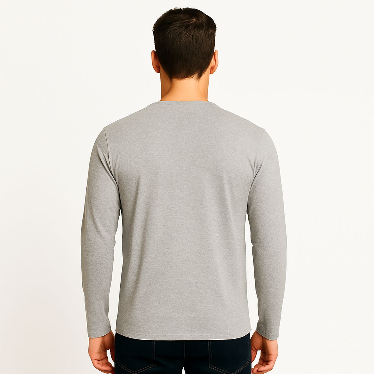 ROLY - Polera manga larga cuello polo para hombre algodón premium roly