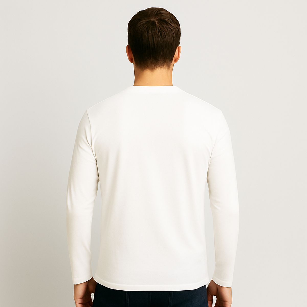 ROLY - Polera manga larga cuello polo para hombre algodón premium roly