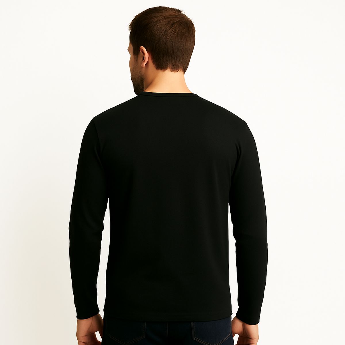 ROLY - Polera manga larga cuello polo para hombre algodón premium roly