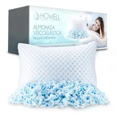 HOWELL - Almohada Viscoelastica Triturada Memory Funda Bambu