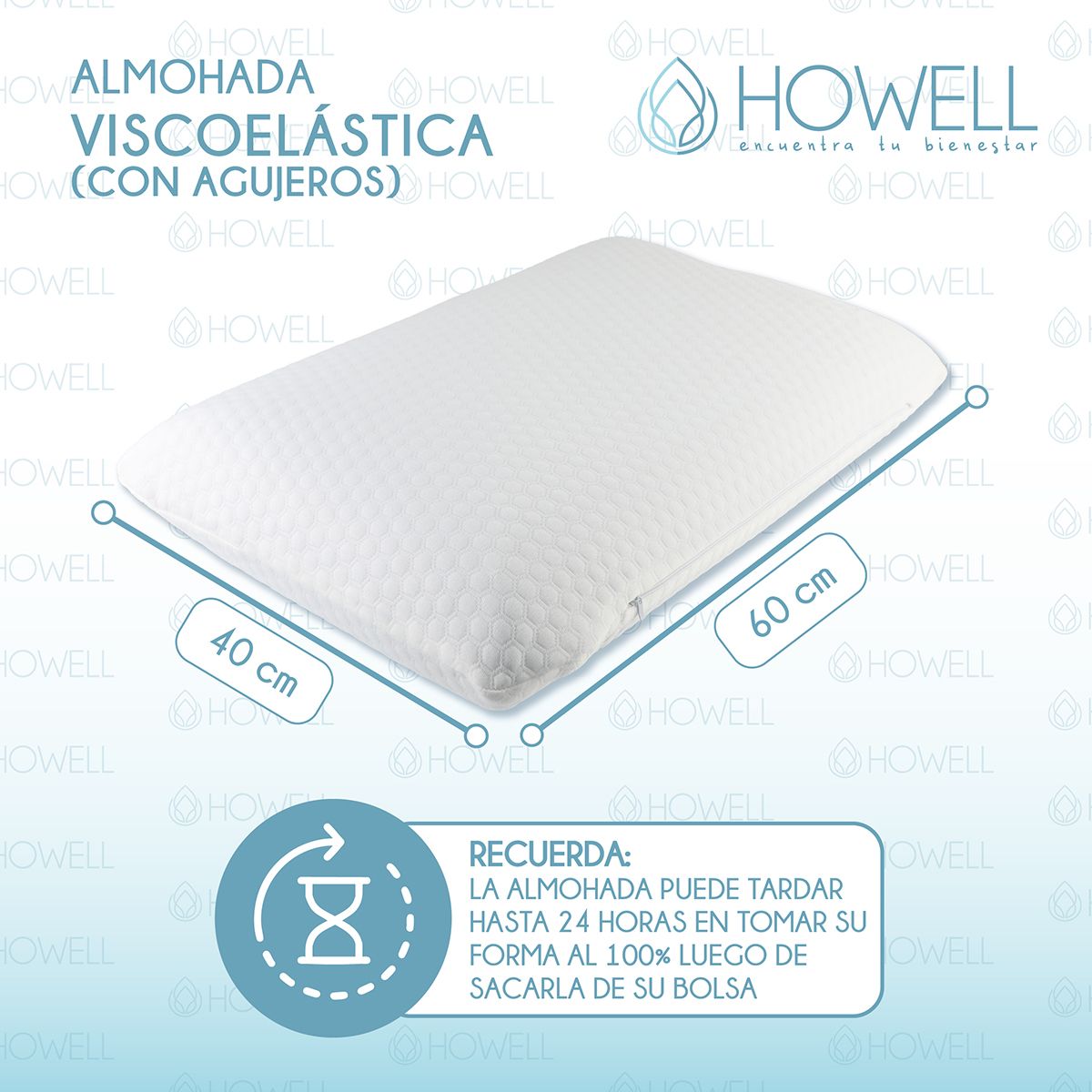 HOWELL - Almohada Cervical Aircell Visco Howell Ortopedica Bambu
