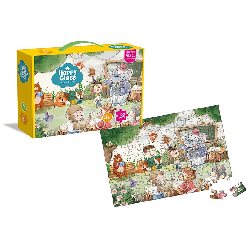 VADELL - Puzzle Infantil 100 piezas Clase Feliz