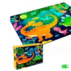 VADELL - Puzzle Infantil luminoso 96 piezas Dinosaurios