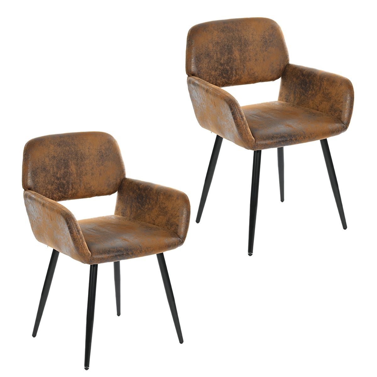 NOVAHUS - Pack 2 Sillas de Comedor Cromwell  Café