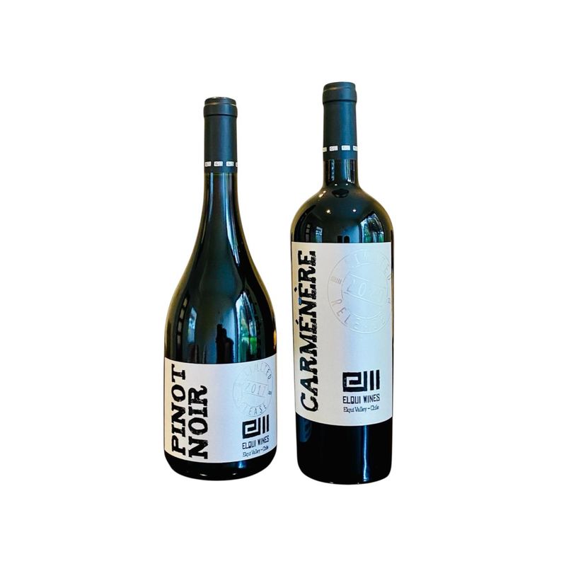 GENERICO - Vinos Premium Carmenere 2020 & Pinot Noir 2017 Elqui Wines