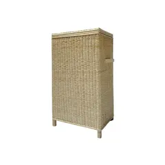RUSTIC STYLE - Baúl de mimbre color beige modelo Dalia