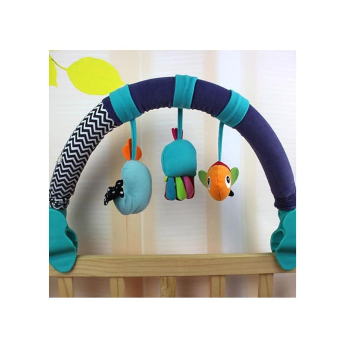 GENERICO - Arco Móvil Sonajero Multiuso Estimulación para Bebe Coche - Verde