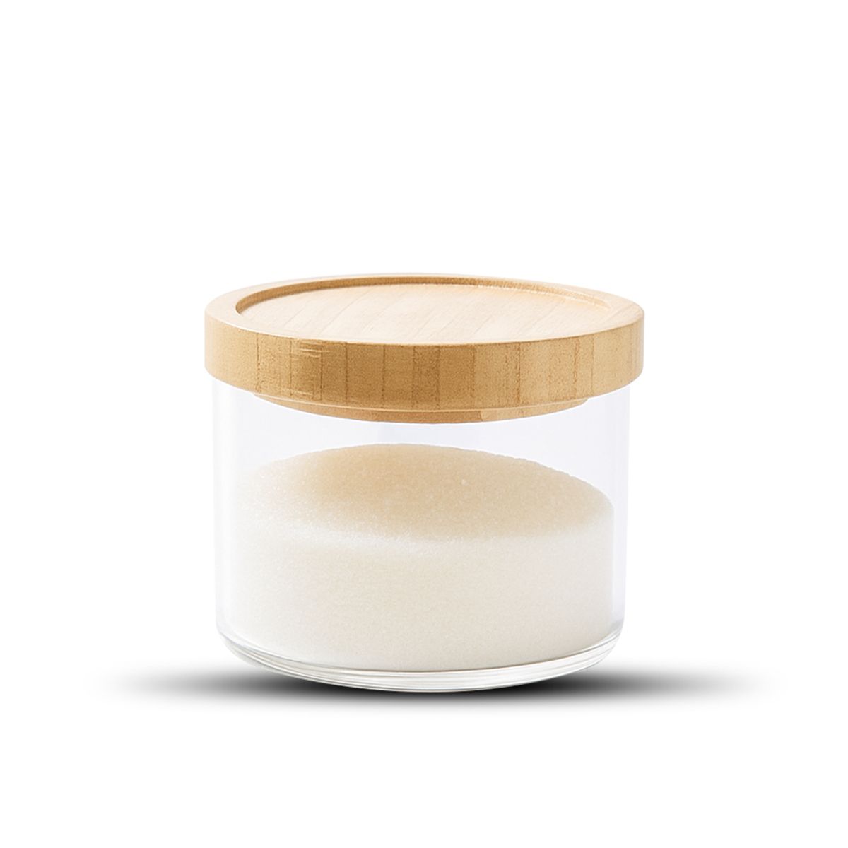 GENERICO - Frasco Contenedor Tarro Hermético Vidrio Tapa Bambú 500ml