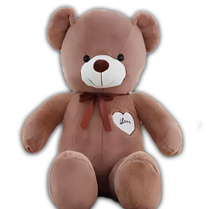 GENERICO - Peluche Oso Love 60 cm - Color Café Moro