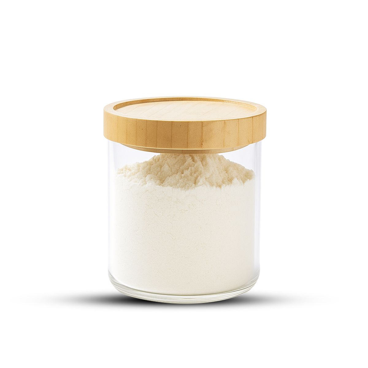 GENERICO - Frasco Contenedor Tarro Hermético Vidrio Tapa Bambú 800ml