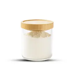 GENERICO - Frasco Contenedor Tarro Hermético Vidrio Tapa Bambú 800ml