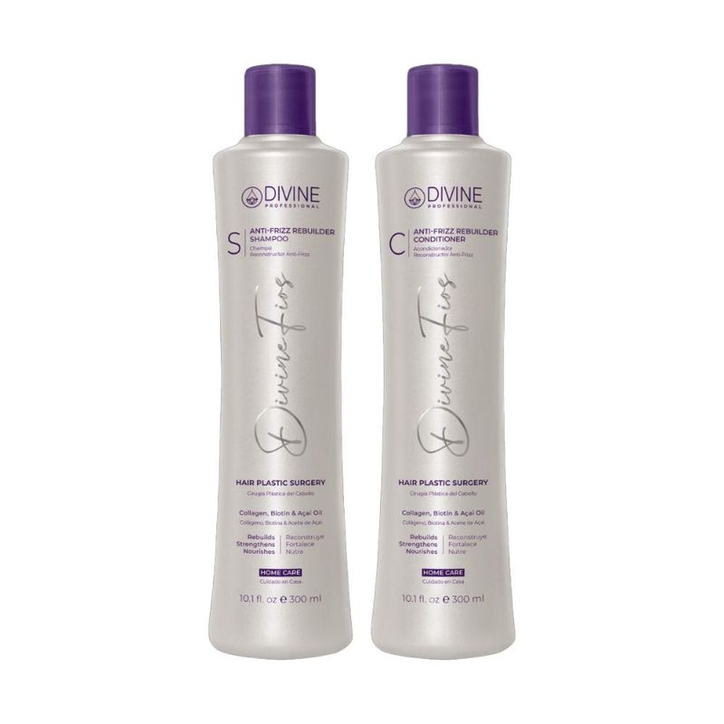 DIVINE PROFESSIONAL - Kit Home Care Shampoo + Acondicionador 300 ml cu Divine Pro