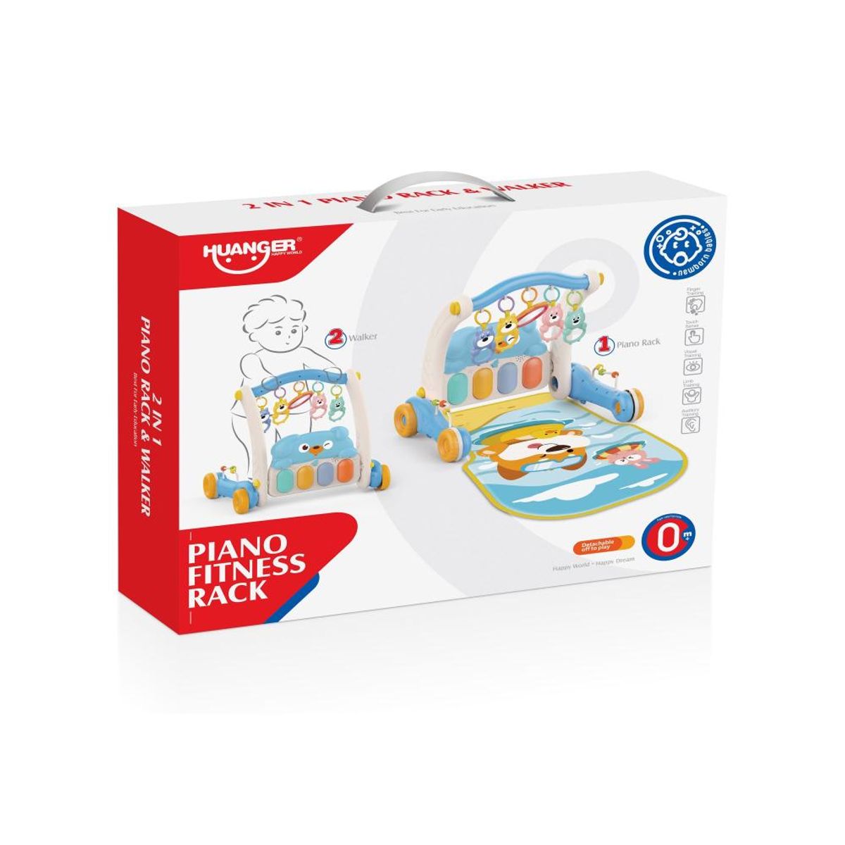HUANGER - Gimnasio y Andador Infantil Celeste - Huanger