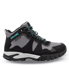 SPALDING - Zapatillas Outdoor Waterproof Mujer Hiker Negro Gris