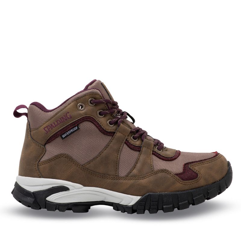 SPALDING - Zapatillas Outdoor Waterproof Mujer Hiker Café Spalding