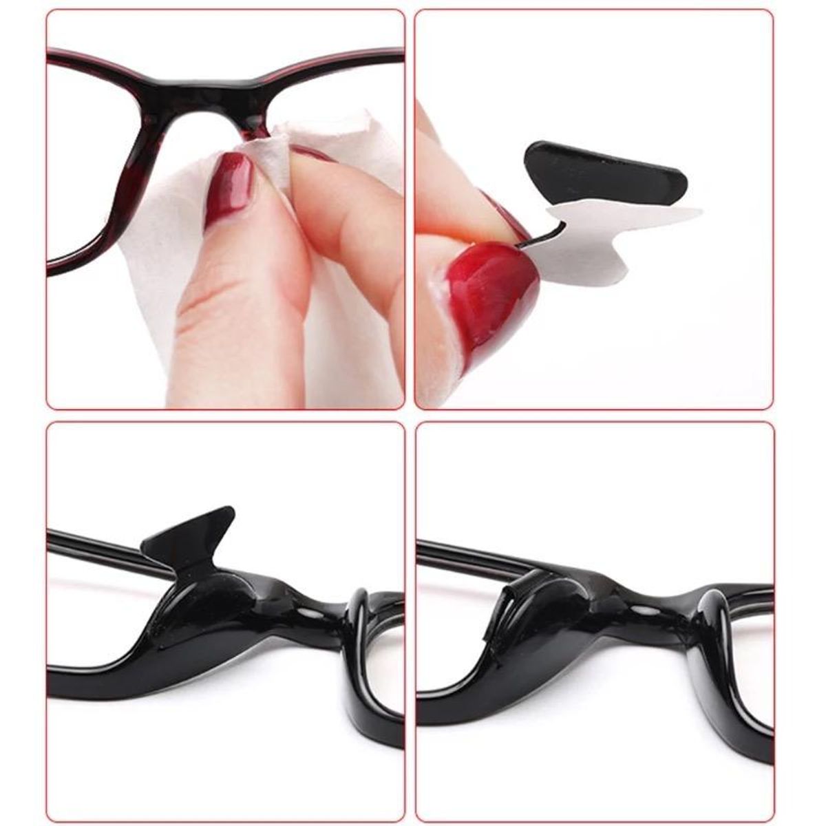 GENERICO - plaqueta antideslizante de silicona para lentes opticos