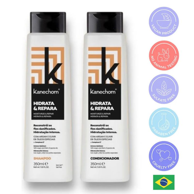 KANECHOM - Shampoo + Acondicionador Kanechom Hidrata & Repara